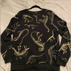 Forever 21 Dinosaur Fossil Crewneck Sweater